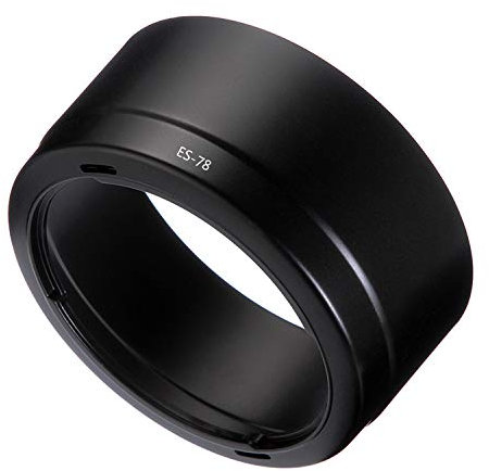 Braleto ES-78 Parasoleil pour Objectif Canon EF 50mm F/1.2L USM Parasoleil Accessoires pour Objectif d'appareil Photo protège l'objectif et évite Les Reflets