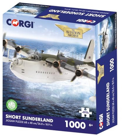 Corgi Short Sunderland - British flying boat patrol bomber - 1000 Piece Jigsaw Puzzle