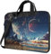 Laptoptasche mit Alien-Planeten-Druck, passend für 39,6 cm (15,6 Zoll) Laptops und Tablets, schlankes Design, Business, Freizeit oder Schule, Schwarz , 13 inch
