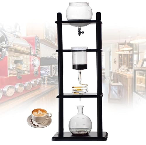 Hydravex Cold Brew Maker, Eiskaffeemaschine mit Slow Drip-Technologie, Macht 5-8 Tassen (32 oz), Cold Brew-Kaffeeturm mit großer Kapazität, für den privaten, gewerblichen und Bürogebrauch
