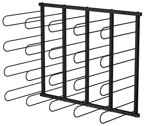 INNOVART Vinyl-Rollen-Aufbewahrungsregal, Wandhalterung, Vinyl-Rollenhalter für Bastelraum, Organizer für Cricut, Leinenrollen, Stoff, Textur und Vinyl, 20 Rollen