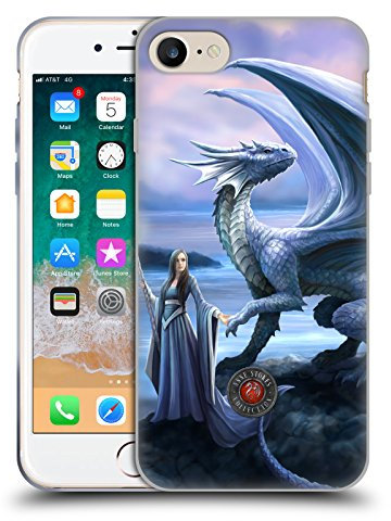 Head Case Designs Offizielle Anne Stokes Neue Horizonte Drachen Freudenschaft Gelhülle [Militärischer Schutzgrad] Kompatibel Mit Apple iPhone 7/8 / SE 2020 & 2022 Und Kompatibel Mit MagSafe