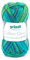 Gründl Cotton Quick Print Strickgarn / Häkelgarn (100% Baumwolle, OEKO-TEX zertifiziert, 50 g / 125 m, Nadelstärke: 3 - 4, 1 x 50 g), Grün Multicolor