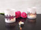 New York Skyline Windlicht 2er Set Lichthülle - Tischlicht Geschenk-Idee Deko personalisierbar mit eigenem Namen Text Datum Spruch Botschaft