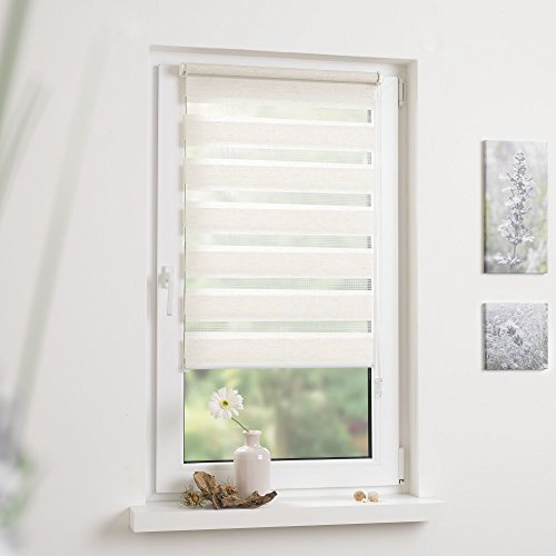 Doppelrollo, Liedeco, »Klemmfix-Duo-Rollo«, im Festmaß, ohne Bohren, Lichtschutz (1 Stck.)