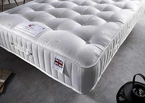 Bed Centre mittelfeste Matratze, 3000 Diamant, Taschenfederkern, Zweifach (135 x 190 cm)