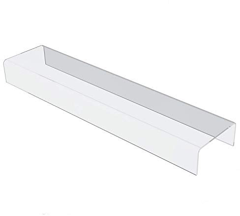 3R W Design Long Bar Bottle Spirits Clear Acrylic Plants Display Stand - Exhibition Riser Plinth Bridge (Long-49cm*11cm*5cm, Max Load 6kg)
