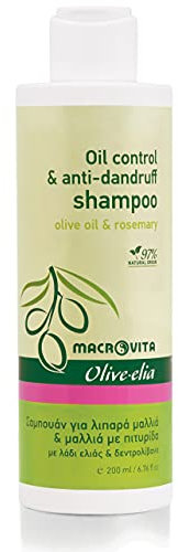 Olivelia Kontroll-Öl & Shampoo gegen Schuppen aus Olivenöl & Rosmarin 200 ml