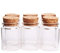 Danmu Art Set von 6 Stück Glas mit Korkverschluss Mini Flaschen Glas Aufbewahrung Einmachgläser (30ml)