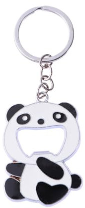 TOYMYTOY Panda Key Chain, Lovely Bottle Opener, Multi-functional Key Ring