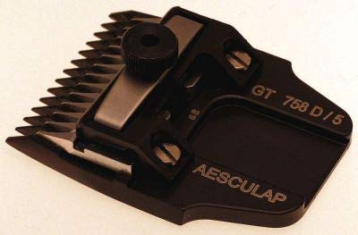 Kerbl GT758D Aesculap Favorita Scherköpfe mit DLC Beschichtung, 5mm Schnittlänge, 40mm Scherbreite