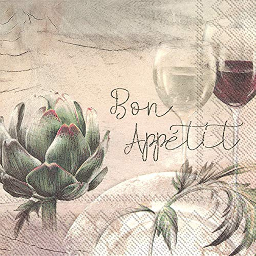 Boston International L827801 IHR Lunch Paper Napkins, Bon Appetit