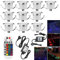 SUBOSI 10er Bluetooth RGB Led Bodeneinbaustrahle Aussen 0.6W Ø31mm IP67 Wasserdicht LED Einbaustrahler Terrasse Küche Garten Led LampeFull Kit