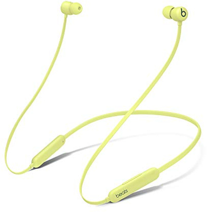 Beats Flex Wireless Earbuds - Apple W1 Headphone Chip, Magnetic Earphones, Class 1 Bluetooth, 12 Hours of Listening Time, Built-in Microphone - Yuzu Yellow