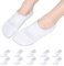 Falechay Socquettes Femme Chaussettes Basses Homme Invisible de Sport en Coton Respirantes Blanc 39-42