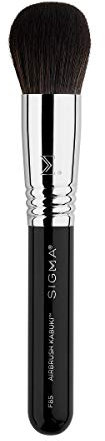 Sigma Beauty F85 Pinceau Kabuki Airbrush - Pinceau Kabuki pour fond de teint pour polissage et mélange pour base aérographe, pinceau de maquillage Kabuki pour fond de teint liquide et crème (1