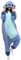 ZKomoL Animali Pigiama Kigurumi Onesie Unisex per Adulti per Feste e Cosplay Costume (S, Blu Stitch)