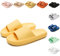 Sumvov Cozyslides Original Damen Schlappen 100% EVA Super Weich Rutschfest Badeschuhe Cozislides Original Hausschuhe Damen Herren,Gelb,38/39 EU