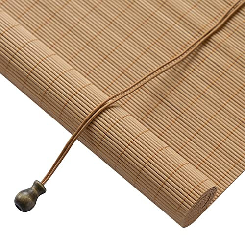 TRGCJGH Paralumi in bambù, Tendine per Finestre Romane, Tapparelle Avvolgibili in Legno per Interni in bambù, Tende Filtranti per La Luce, Tende per La Privacy,A-39 * 59in