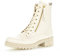 Gabor Damen Combat Boots, Frauen Stiefeletten,Wechselfußbett,Moderate Mehrweite (G),Booties,halbstiefel,Latte(Flaush/Gold),38 EU / 5 UK