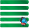KESSER® Rasenkante Beeteinfassung Beetumrandung + Handschuhe 25m 100x14cm Beetbegrenzung Rasenbleche Mähkante Metall Palisade Grün