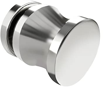CKB Shower Door Knob, Single Sided Pull for 1/4~1/2 Glass, Stainless Steel with Polished Chrome Surface Shower Door Pull Handle