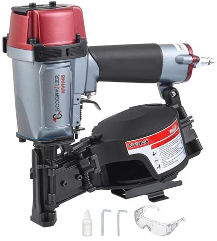 Goodnailer NVH45 Dachnagler verwenden 7/8 Zoll bis 1-3/4 Zoll Nägel für Dachdecker, Gebäude, NV45AB2 Dachpistolen, Dachnageller-Pistole