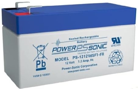 POWERSONIC - ADE HONEY-W UC12102 12V 1.2AH (1.3Ah) FIRE RETARDANT, Alarm Panel Battery