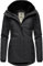 Ragwear Damen warme Winterjacke kurz mit Kapuze Monade Intl Black23 Gr. M