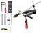 Messerschärfer Profi,kyaoayo Professioneller Messerschärfer mit Schärfsteine Präzisions-Messerschärfer 360° Rotation Flip Design Festwinkel Messerschärfsystem Kit für Feinschleif-Polierwerkzeug (A)