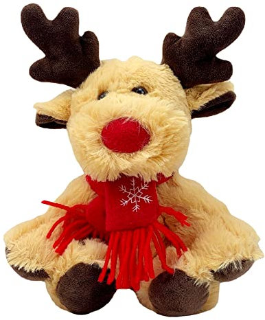 Biluer Weihnachts-Plüsch Puppe, Weihnachts Plüsch Puppe Weihnachten Elch Puppe Spielzeug Zum Dekorieren 20cm süße