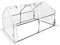 TRMLBE Mini Serra da Esterno per Pomodori con Rete Protettiva, Serra in Pellicola per Piante, Ideale per Giardino e Balcone - Bianco, 180x90x90cm