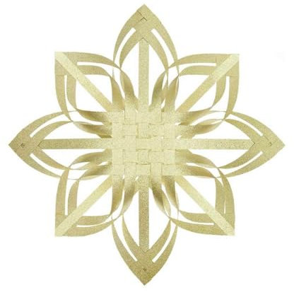 Weihnachtsstern 40 cm XXL, Gold