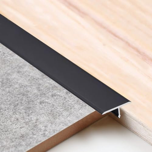 Profil De Transition Profilé En T, Durable Bande De Sol En Aluminium Anodisé, Résistant À L'usure Profil De Compensation Pour Sols, Bien Ajusté Bande Transition Baguette Recouvrement 90cm Long