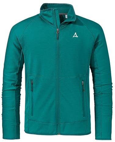 Schöffel Herren Fleece Jk Style Cascata MNS, leichte Fleecejacke mit Stehkragen aus 2-Wege-Stretch, wärmende Outdoorjacke mit 2 Außentaschen, quartz, 58