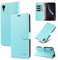 STAWLKA Case for iPhone XR, Premium PU Leather Flip Magnetic Buckle Wallet Case Kickstand Blocking RFID Shockproof Protective Phone Cover for iPhone XR - Mint Green