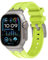 VeveXiao Correa resistente de diseño de lujo compatible con Apple Watch Ultra/Ultra2 de 49mm,45mm,44mm,42mm,de silicona impermeable iWatch Series 9 8 7 6 5 4 3 2 1 SE,Titanio Verde Fluorescente