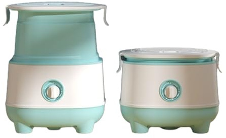 Mini lave-linge pliable et compact, Machine à laver Portable pour vêtements de bébés et d'enfants, semi-automatique 220V,Green