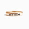 CERAVI Let Them Ring - Let Them Stainless Steel Engraved Ring Jewelry for Women, Besties, Sisters, Best Friends, Self Worth Motivational Gift, Mental Health Inspiration Jewelry (Rose Gold,US 6)