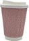 HOT BARGAINS, 100 x 12oz / 360ml Disposable Coffee Cups with Lids Leak Proof Triple Layered Recyclable Paper Cups for Hot and Cold Drinks Takeaway Cups (RED & White)