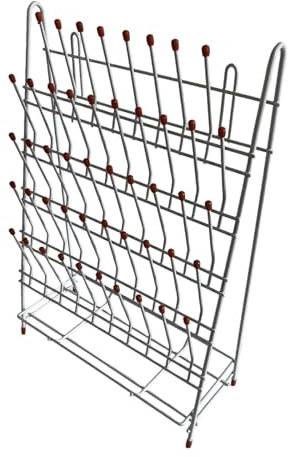 MagiDeal Abflusshalter für Labor, Lagerregal, abnehmbares Abflussgestell für Küchenspüle, Abtropfständer, Abflussgestell für Laborbecher, 48 Bit