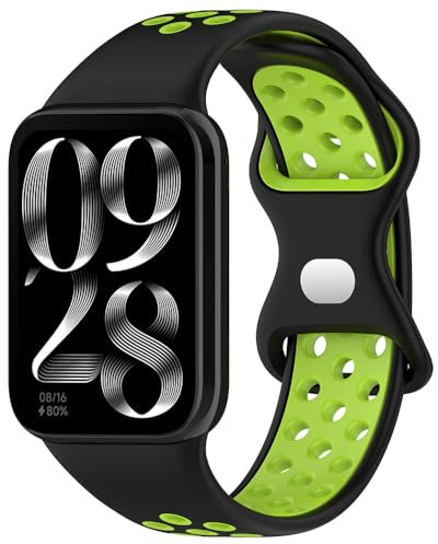 BYISYUE Traspirante Cinturino per Redmi Watch 5/Redmi Watch 4, Silicone Sport Bracciali Cinturini di Ricambio per Xiaomi Smart Band 8 Pro/Smart Band 9 Pro