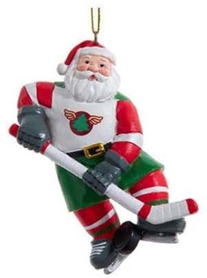 Kurt S. Adler Hockey-Weihnachtsmann-Ornament