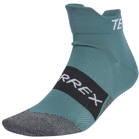 adidas Unisex Terrex HEAT.RDY Trail Running Speed Ankle Socks, preloved teal, 8.5-10