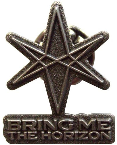 Bring Me The Horizon 6 Point Star Pin Badge One Size