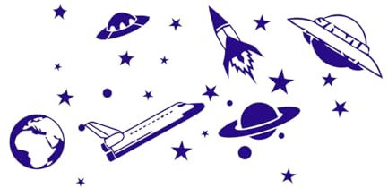 Wandtattoo Kinderzimmer Wandsticker S 28x57cm Dark Blue