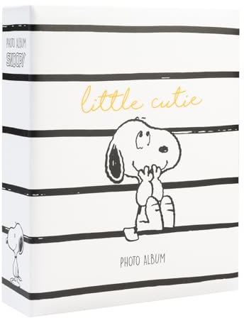 Grupo Erik Fotoalbum Einsteckalbum 13x20 cm Peanuts Snoopy - Foto Einsteckalbum 13x20cm - Fotobuch für 304 Fotos Photo Album - Fotoalbum zum einstecken Snoopy Merch