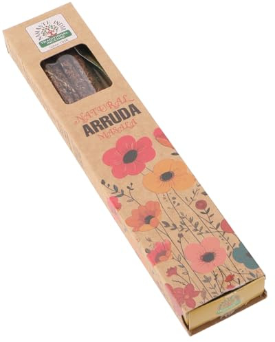 GURU SHOP Natürliche Handgerollte ORKAY Räucherstäbchen aus Süd Indien - Arruda, 23x4x2 cm