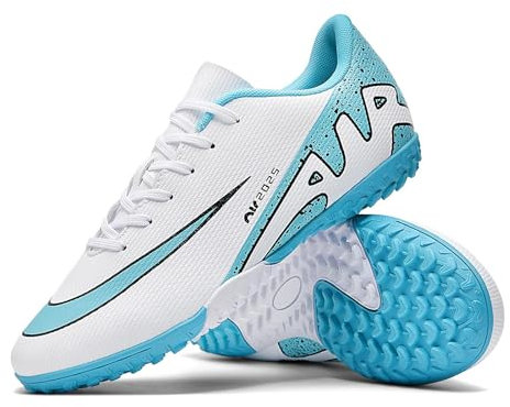 KUUK Herren Damen Fußballschuhe Jugendliche Fussballschuhe Kunstrasen Hallenschuhe Fussball Turf Indoor Outdoor AG FG TF Wettkampf Trainingsschuhe Unisex (DE 2286 Bai TF 39)