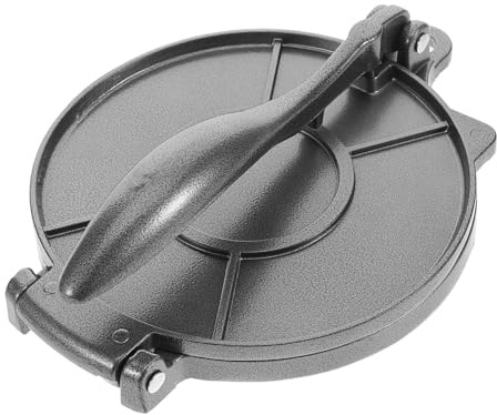 BESTYASH Tortilla-presse Aus Aluminiumlegierung Schwarz Langlebiges Teigpresswerkzeug Für Küchen Einfache Handhabung Geeignet Für Tortilla Pastetenherstellung Robust Und Praktisch